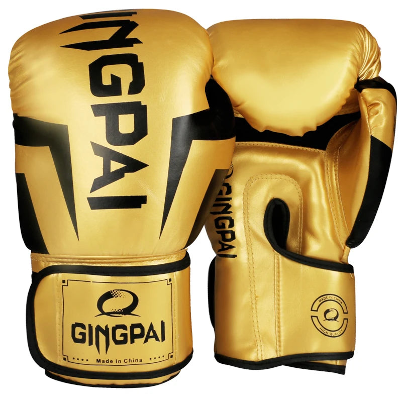 GINGPAI Boxing Gloves for Men Women Kid,Leather Boxing Gloves for Punching Bag,Kickboxing,Muay Thai Fighting Gloves 6/8/10/12Oz