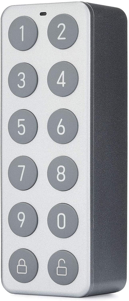 Completely Wireless Bluetooth Keypad That Allows You to Create, Share, and Use Unique Codes to Unlock Lock, Sold Separately, Silver