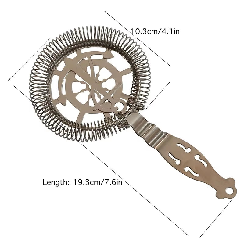 Hawthorn Strainer Cocktail Strainer Stainless Steel Bar Strainer Professional Cocktail Bar Tools