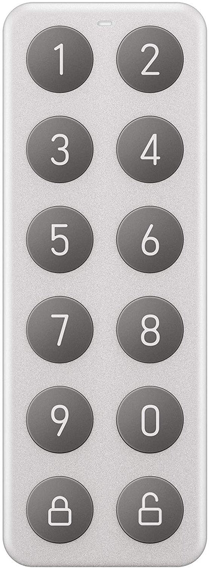 Completely Wireless Bluetooth Keypad That Allows You to Create, Share, and Use Unique Codes to Unlock Lock, Sold Separately, Silver