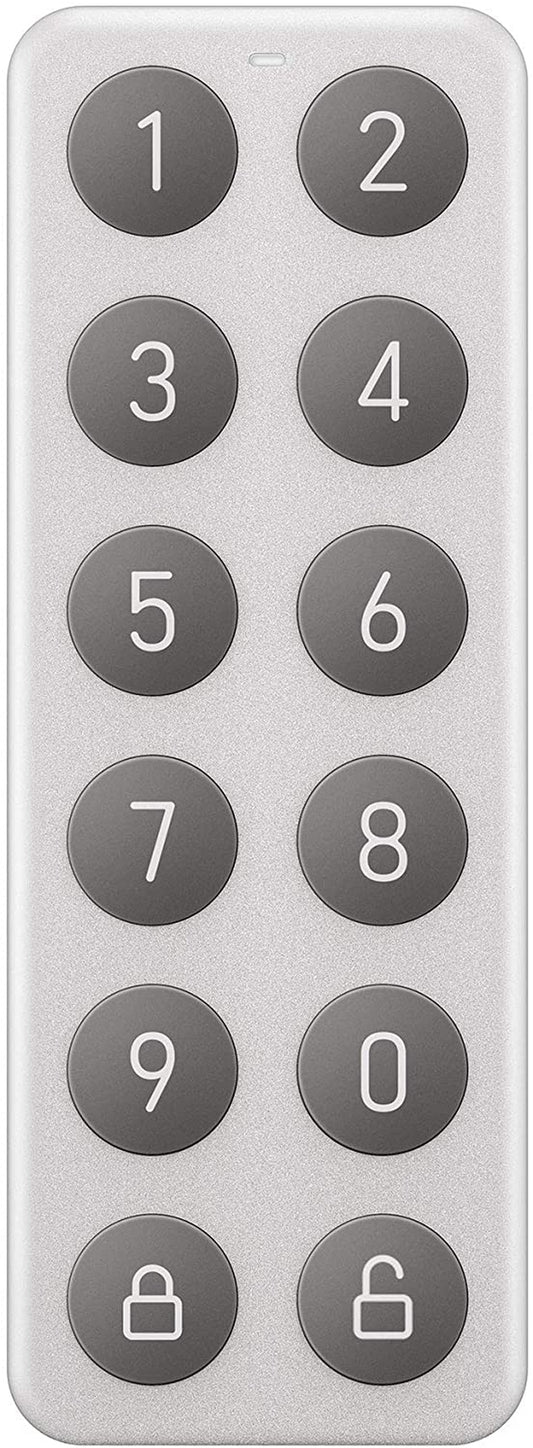 Completely Wireless Bluetooth Keypad That Allows You to Create, Share, and Use Unique Codes to Unlock Lock, Sold Separately, Silver