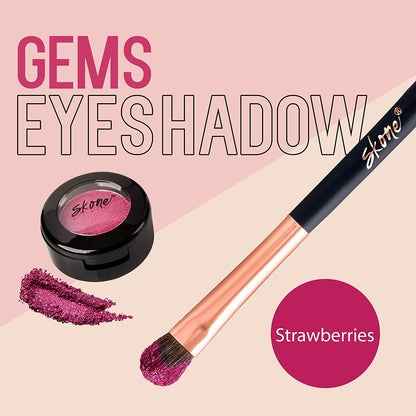 Cosmetics | Stone Gems Eyeshadow | Highly Pigmented | All Natural | Shimmery Finish | Color - Strawberries