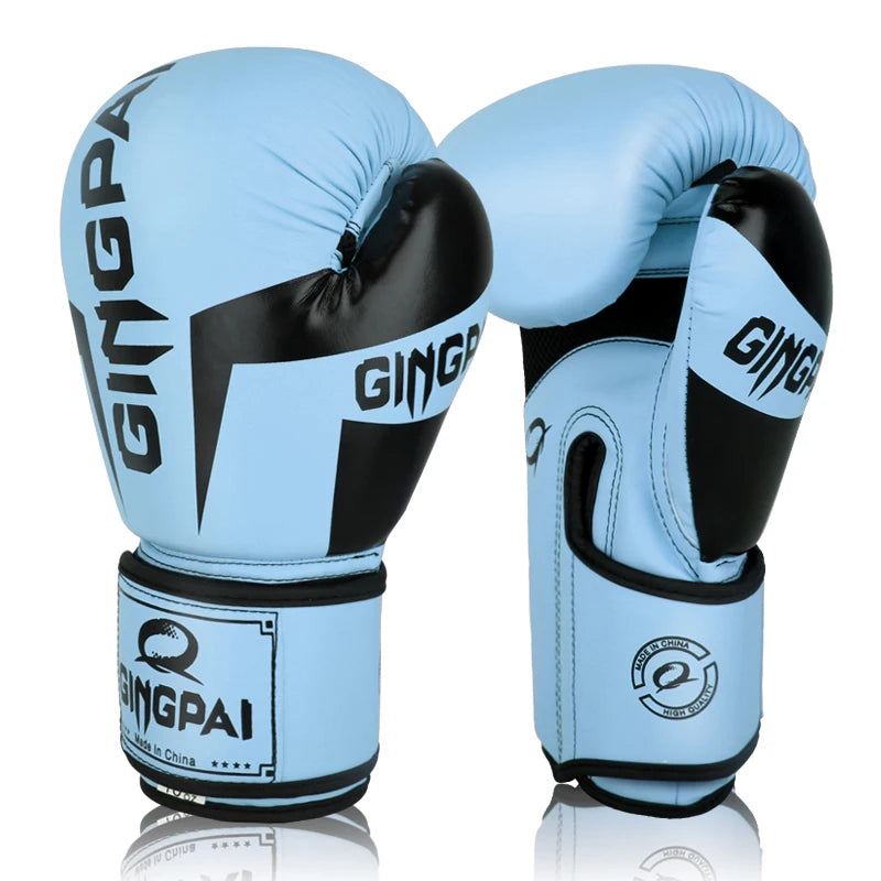 GINGPAI Boxing Gloves for Men Women Kid,Leather Boxing Gloves for Punching Bag,Kickboxing,Muay Thai Fighting Gloves 6/8/10/12Oz